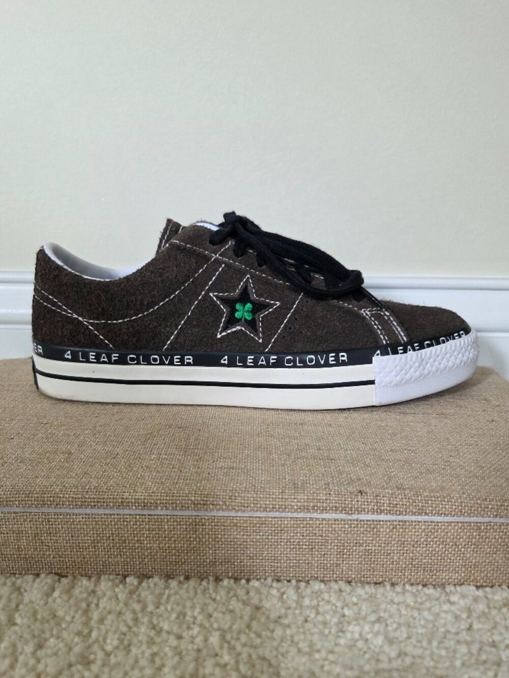 Patta x Converse One Star Pro 4 Leaf Clover Suede Sneakers
